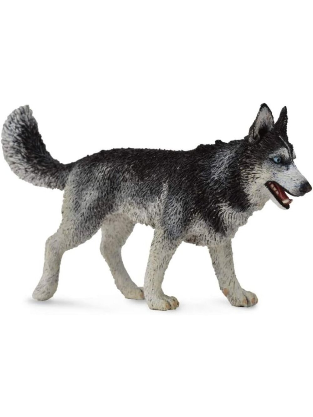 Siberian Husky Dog & Cat Toy Figure | Collectible Pet Figurine for Kids
